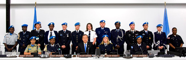 photo of the United Nations Police Division Female Gloabal Effort members