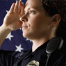 thumbnail of woman officer saluting