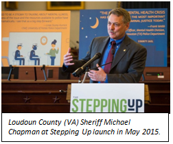 Loudoun County (VA) Sheriff Michael Chapman at Stepping Up launch in May 2015. 