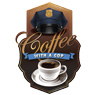 photo of a coffee with a cop logo