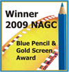 Logo for winning Blue Screen Gold Pencil Award