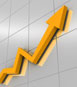 Arrow showing rising trend