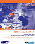 Cover: The Pasadena Police-Community Mediation