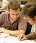 Students studying in the classroom