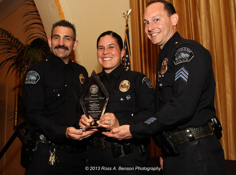 BPD officers accepting a award for MET