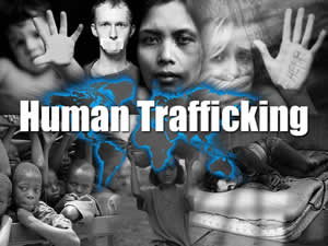photo of little both with text that reads: Human trafficking is the fastest growing criminal enterprise in the world.