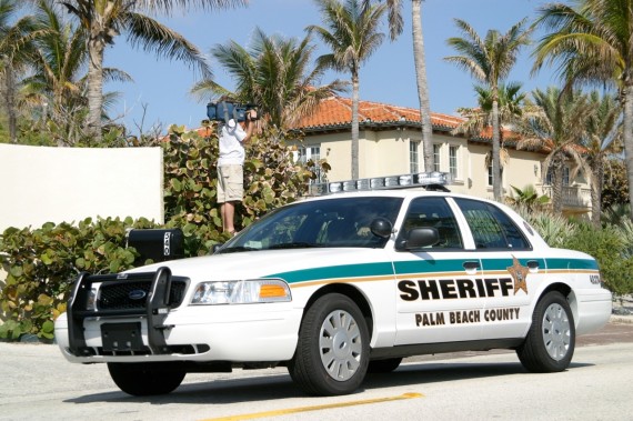 Palm Beach cop car