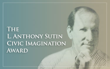 L Anthony Sutin Civic Imagination Award banner