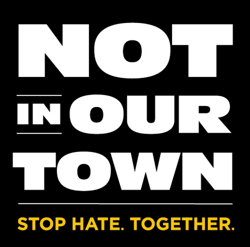 Not in our town logo